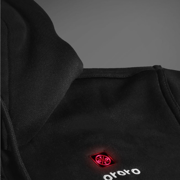 NWT Ororo Heated Apparel Unisex Fleece Black Heated Jacket w Battery Pack - XL - Picture 4 of 12